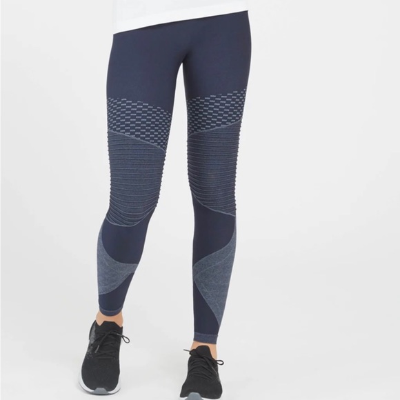 SPANX Seamless Moto leggings, indigo sky XS - Picture 4 of 5